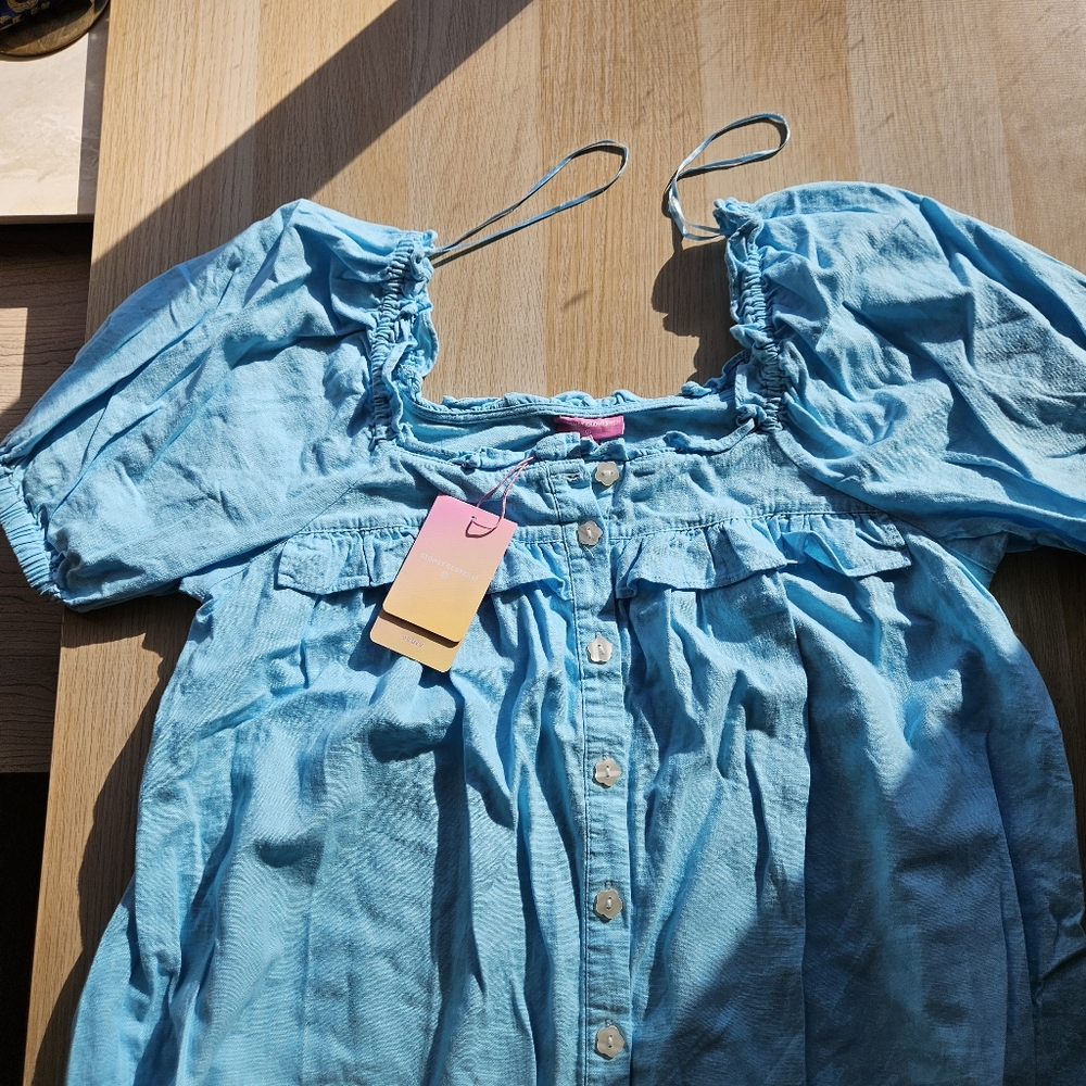 Stoney Clover Lane Blue Mini Dress - Picture 6 of 8